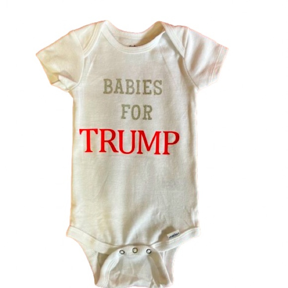MAGA One of a kind trademarked baby onesies 6 to 9 months.